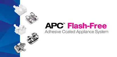 APC™ Flash-Free Adeziv, dört 3M braket hattı üzerinde ve direkt bonding buccal tüpler üzerinde mevcuttur

