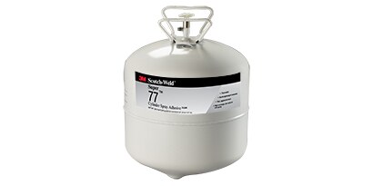 Solvent ve su bazlı yapıştırıcılar, yüzeylere yapıştırıcı uygulamak için sıvı bir taşıyıcı kullanır. Teneke kutu içerisindeki bir sprey yapıştırıcı görüntüsü
